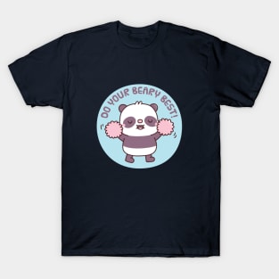 Cute Panda Cheering Do Your Beary Best Pun T-Shirt